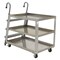 Vestil Stock Picker Truck - Aluminum, Aluminum, 1000 lb Load Capacity, 3 Shelves, 27.875" W SPA3-2848 - alternate 1